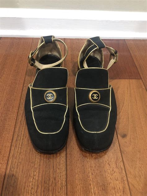 chanel ankle strap ups